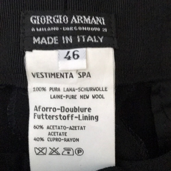 Vintage Armani Black Label Pleated Trousers - Picture 5 of 5